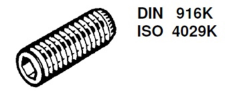 Stelschroef DIN916 UNC inox A2