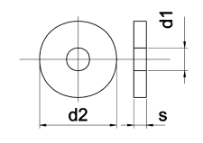 Sluitring DIN 7349, verzinkt