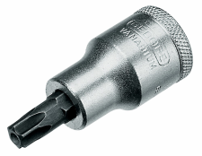 Dopsleutel-schroevendraaier 1/2" tbv inwendige TORX® schroeven met stift