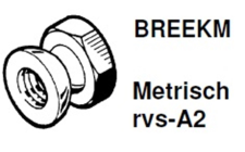 Breekmoer, rvs A2