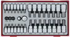 Dop- en bitsset 1/4 TC-tray 35dlg