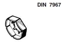 Borgmoer DIN 7967, verzinkt