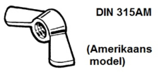 Vleugelmoer amerikaans model, rvs A2