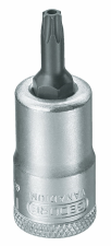 Dopsleutel-schroevendraaier 3/8" tbv inwendige TORX® schroeven met stift